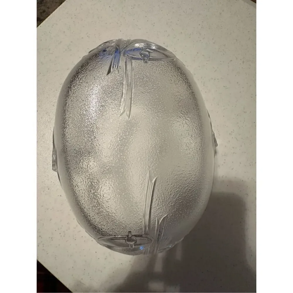 Mikasa Christmas Crystal Basket with Plastic Handle